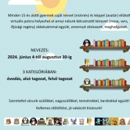 Olvasópályázat Zircen, a Békefi Antal Városi Könyvtárban 2024