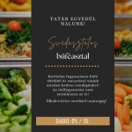 Vasárnapi ebéd Tata 2023. Svédasztalos büféasztal a Veranda Étteremben