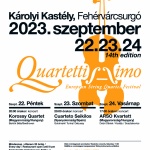 Quartettissimo Európai Vonósnégyes Fesztivál 2023 Fehérvácsurgó