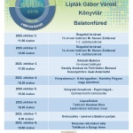 Országos Könyvtári Napok Balatonfüred 2023. Programok a Lipták Gábor Városi Könyvtárban