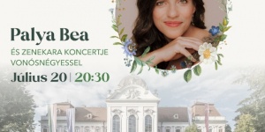 Nyári koncert Gödöllő 2024. Palya Bea és zenekara koncertje vonósnégyessel a Királyi Kastélyban