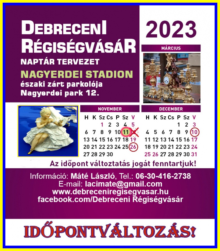 Debreceni Régiségvásár 2023