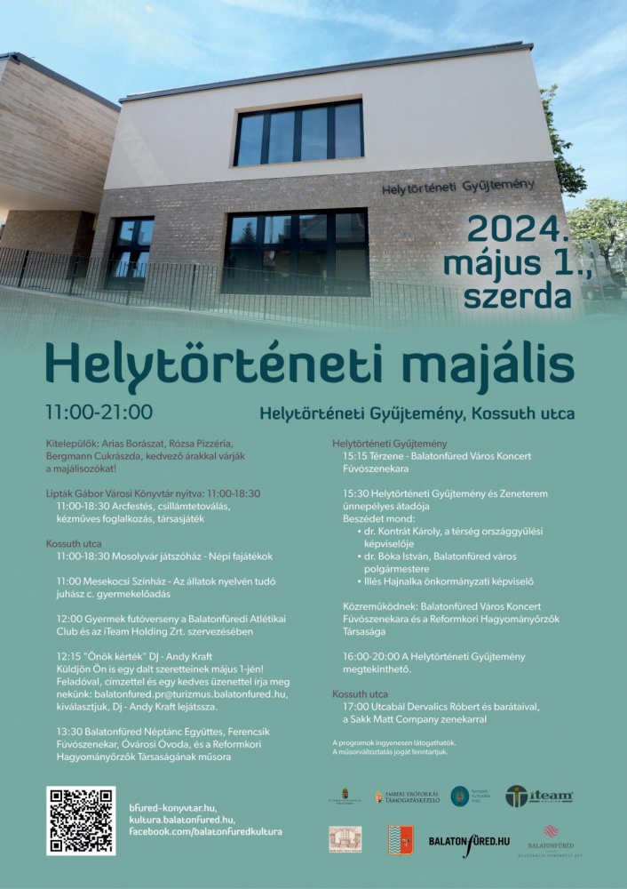 Majális Balatonfüred 2024. A Helytörténeti Gyűjtemény átadó ünnepsége és Majális