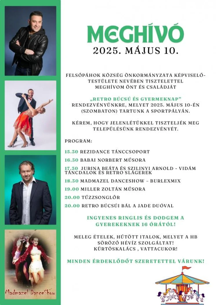 Búcsú és Gyermeknap Felsőpáhok 2025