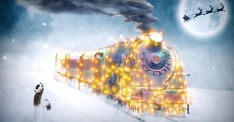 Mikulás Szolnok 2025. COOP Mikulás kisvonat