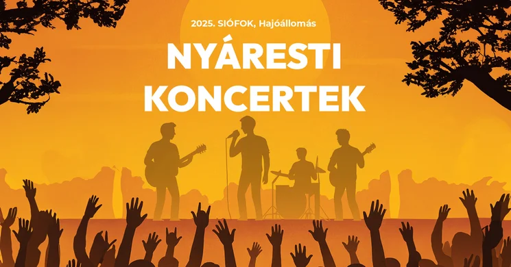 Siófoki Nyári Zenei Estek. Nyáresti koncertek a Hajóállomáson