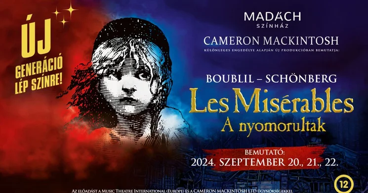 A nyomorultak, musical előadások a Madách Színházban 2026. Online jegyvásárlás
