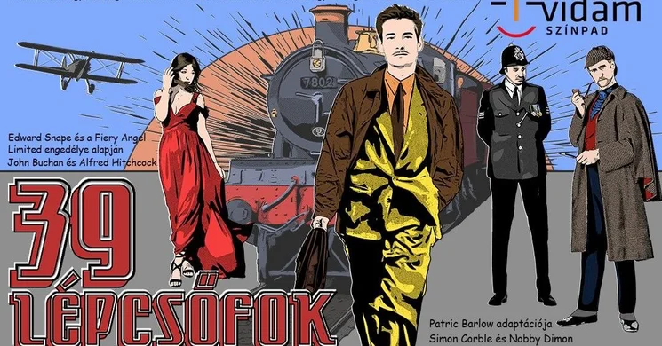 39 lépcsőfok színházi előadások 2025. Online jegyvásárlás