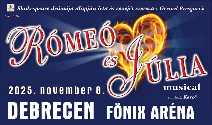 Rómeó és Júlia musical 2025 / 2026.  Online jegyvásárlás