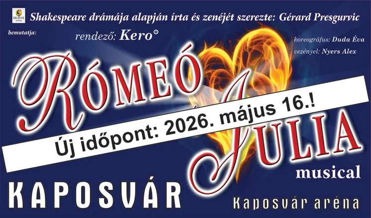 Rómeó és Júlia musical 2026 - Online jegyvásárlás