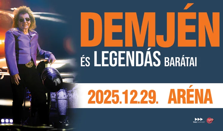 Demjén Aréna koncert 2025. Online jegyvásárlás
