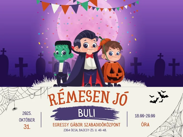 Halloween Ócsa 2025. Rémesen jó buli, online jegyvásárlás