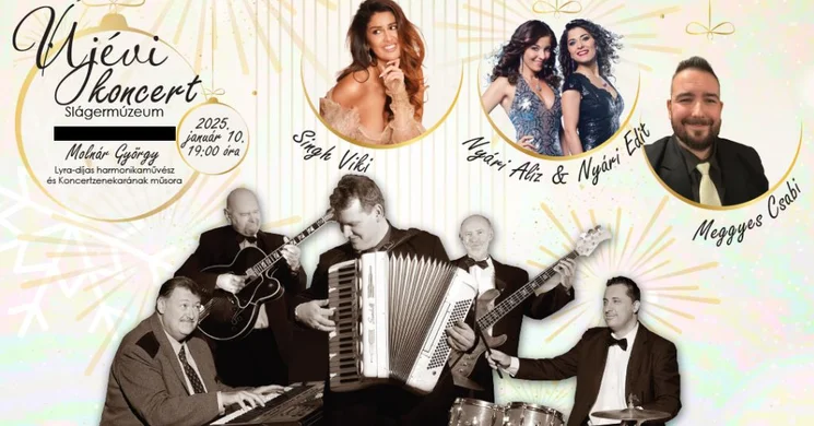 Újév Vecsés 2026. Slágermúzeum koncert, online jegyvásárlás