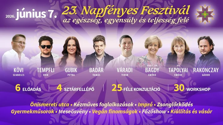 Napfényes Fesztivál 2026 Budapest