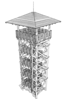 Láz-tetői kilátó Vállus